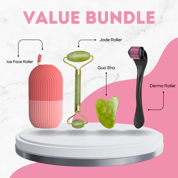 Combo Pack Marble Jade Roller